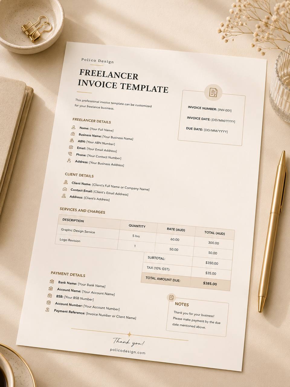 Invoice Template template preview